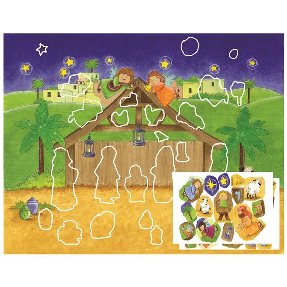 MAGNIFICENT MANGER - STICKER ADVENT CALENDAR